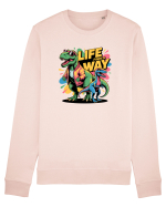 LIFE FINDS A WAY - T - REX - dinozaur  Bluză mânecă lungă Unisex Rise