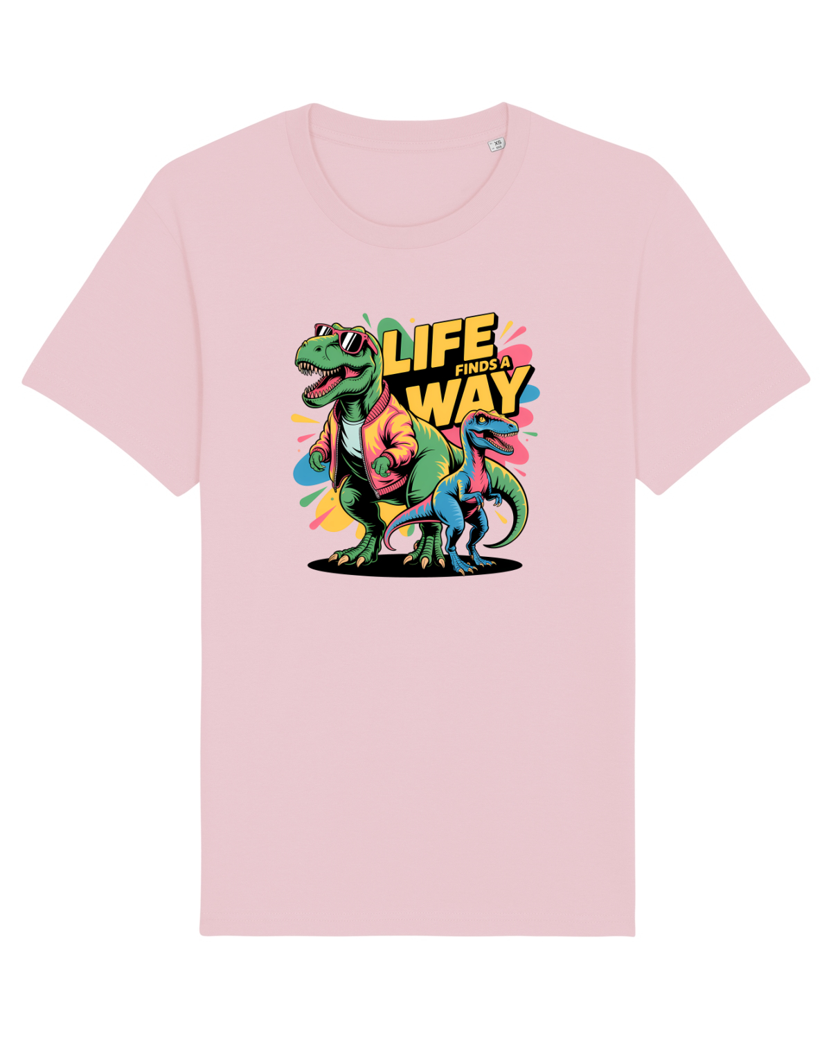 Tricou mânecă scurtă Unisex Rocker Cotton Pink