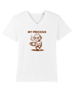 MY PRECIOUS - COFFEE - CAFEA Tricou mânecă scurtă guler V Bărbat Presenter