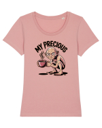 MY PRECIOUS - COFFEE - CAFEA 2 Tricou mânecă scurtă guler larg fitted Damă Expresser