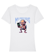 MY PRECIOUS - TELEFON / BATERIE FULL Tricou mânecă scurtă guler larg fitted Damă Expresser