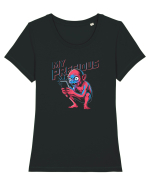 MY PRECIOUS - TELEFON /TIK TOK FACEBOOK INSTAGRAM Tricou mânecă scurtă guler larg fitted Damă Expresser