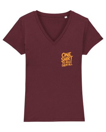 ONE SHIRT TO RULE THEM ALL - ONE RING TO RULE THEM ALL  lateral Burgundy