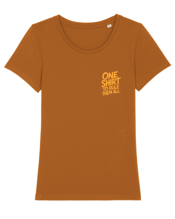 ONE SHIRT TO RULE THEM ALL - ONE RING TO RULE THEM ALL  lateral Roasted Orange