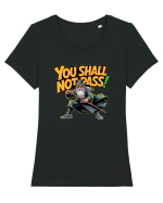 YOU SHALL NOT PASS! NU VEI TRECE! Tricou mânecă scurtă guler larg fitted Damă Expresser