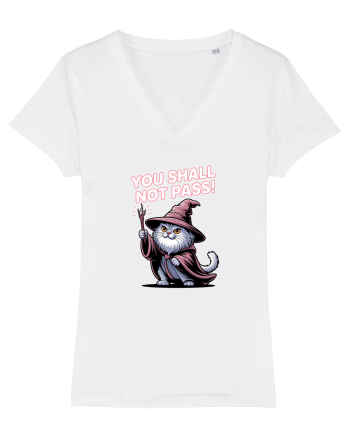 YOU SHALL NOT PASS! NU VEI TRECE! pisica protectoare White