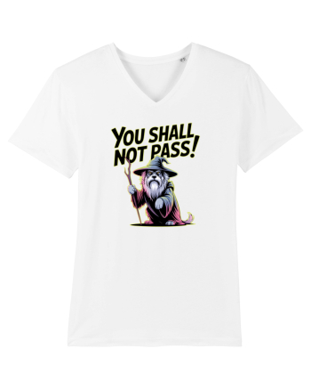 YOU SHALL NOT PASS! NU VEI TRECE! caine de paza / protectie White