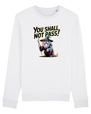 YOU SHALL NOT PASS! NU VEI TRECE! caine de paza / protectie White