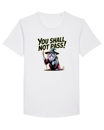 YOU SHALL NOT PASS! NU VEI TRECE! caine de paza / protectie White