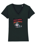 YOU SHALL NOT PASS! NU VEI TRECE! caine de paza / protectie Tricou mânecă scurtă guler V Damă Evoker