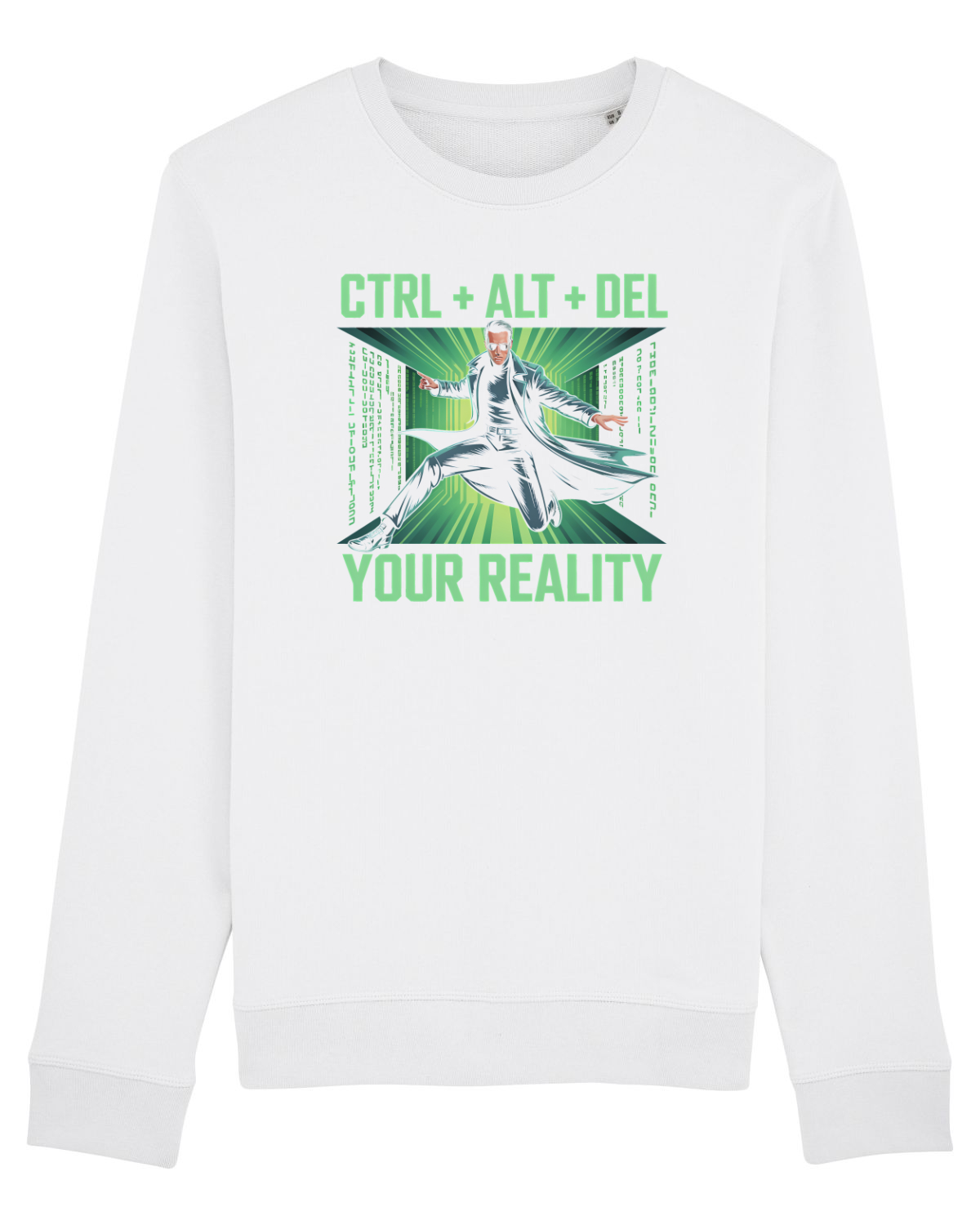 Bluză mânecă lungă Unisex Rise White