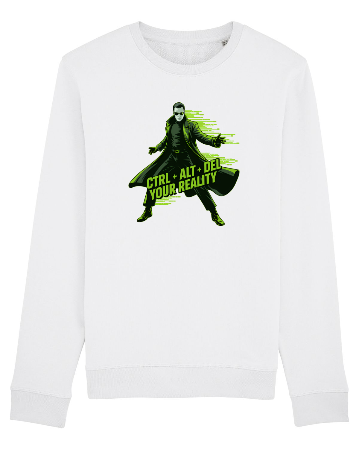 Bluză mânecă lungă Unisex Rise White