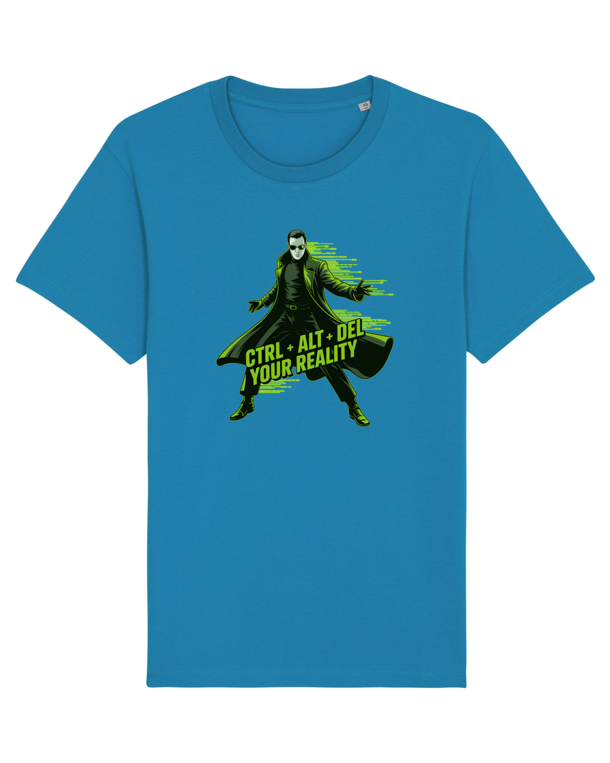 Tricou mânecă scurtă Unisex Rocker Azur