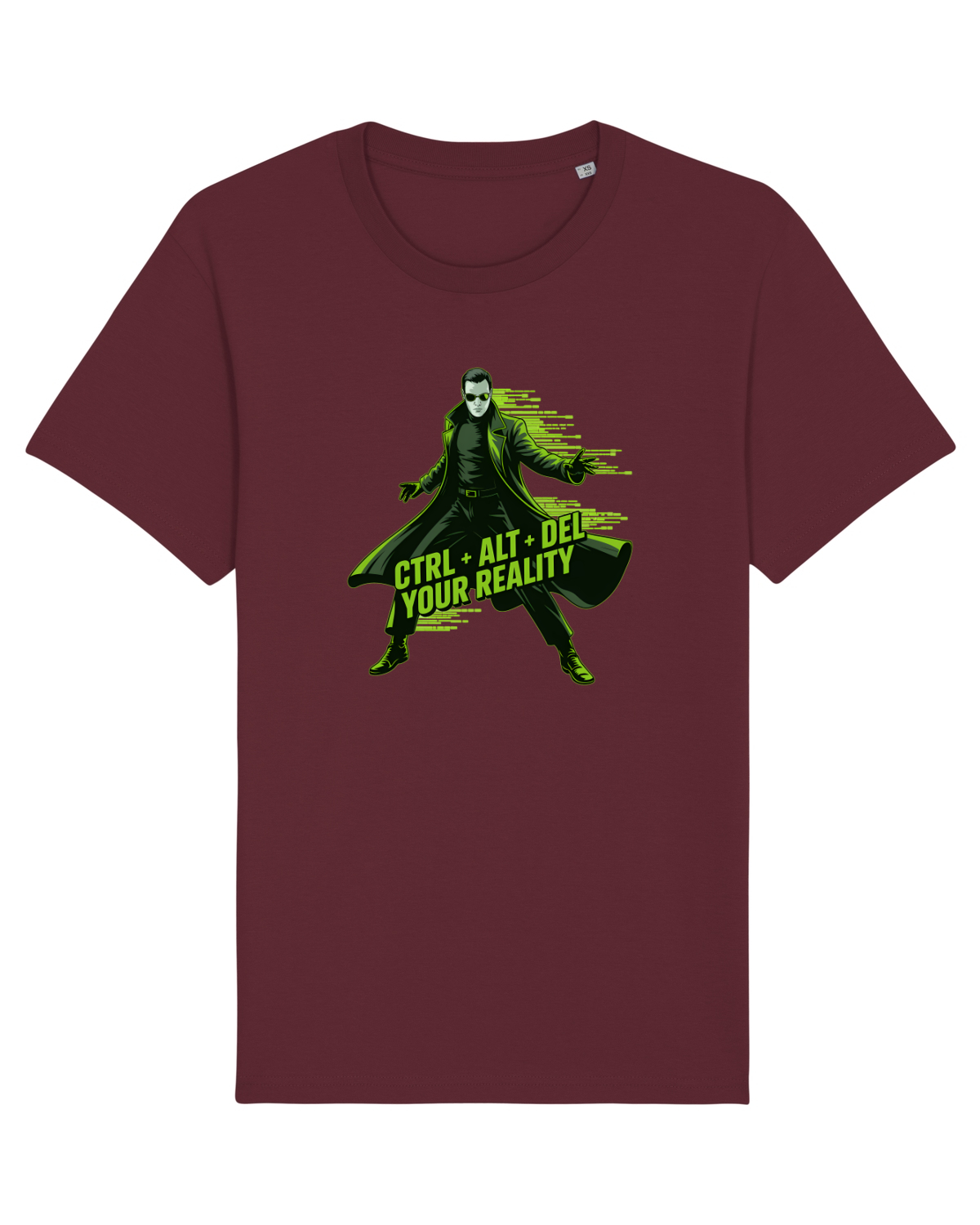 Tricou mânecă scurtă Unisex Rocker Burgundy
