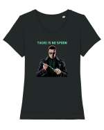 THERE IS NO SPOON - LINGURA NU EXISTA Tricou mânecă scurtă guler larg fitted Damă Expresser