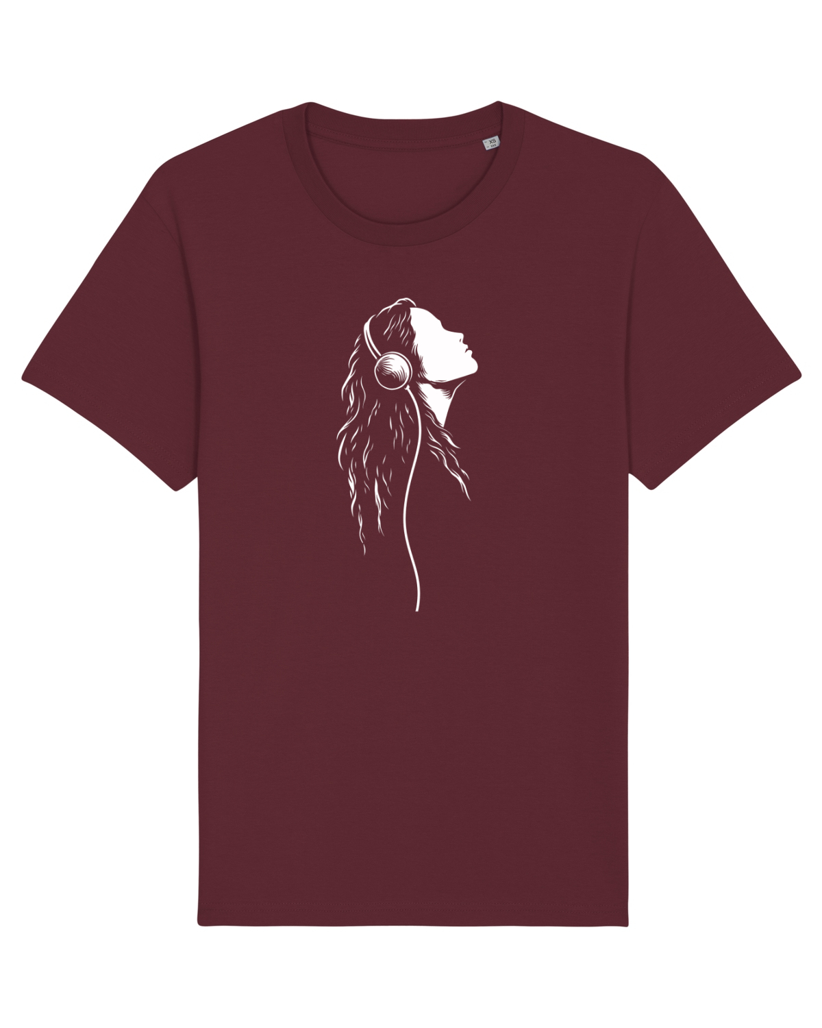 Tricou mânecă scurtă Unisex Rocker Burgundy