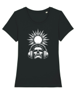 Soarele Din Minte Tricou mânecă scurtă guler larg fitted Damă Expresser