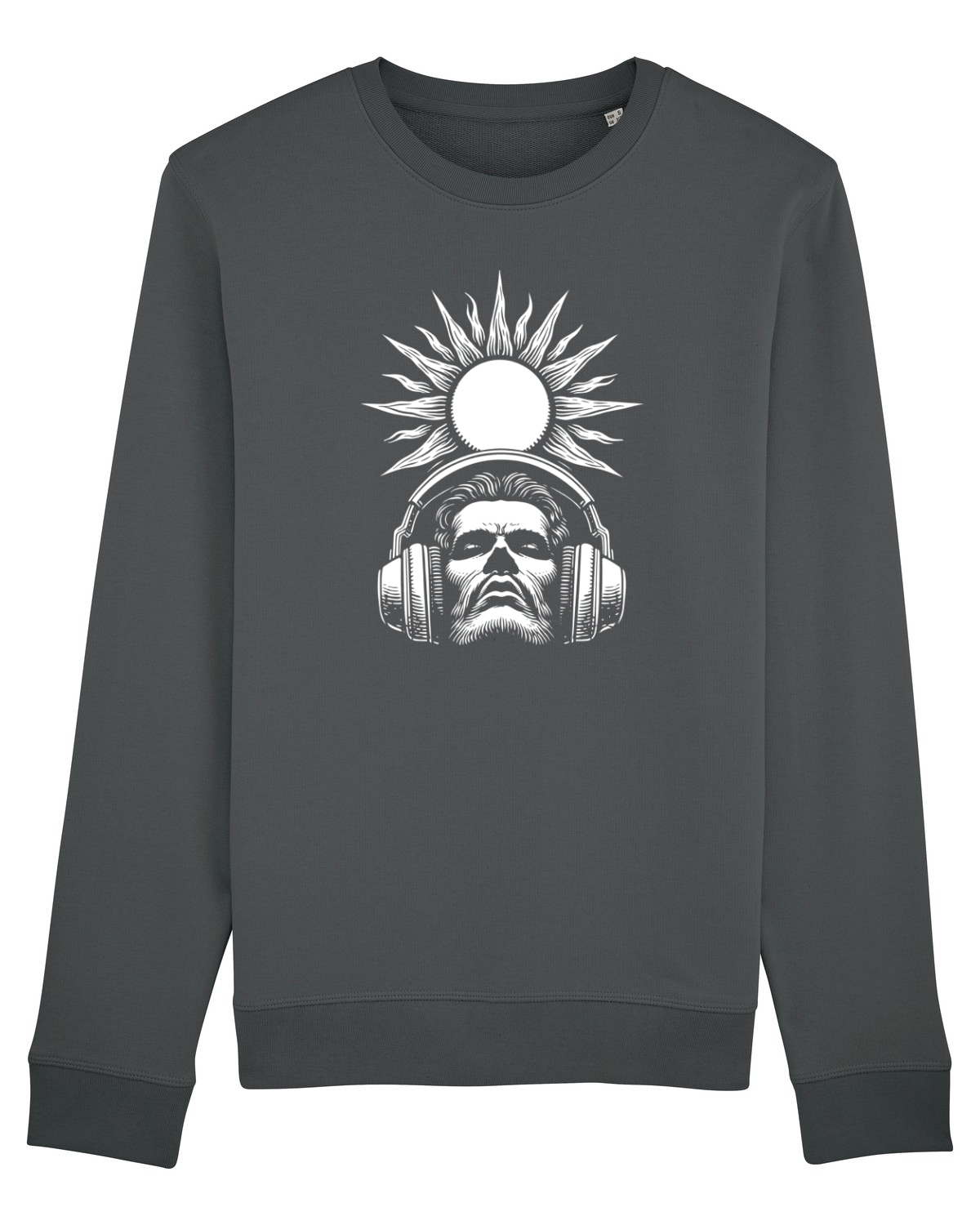 Bluză mânecă lungă Unisex Rise Anthracite