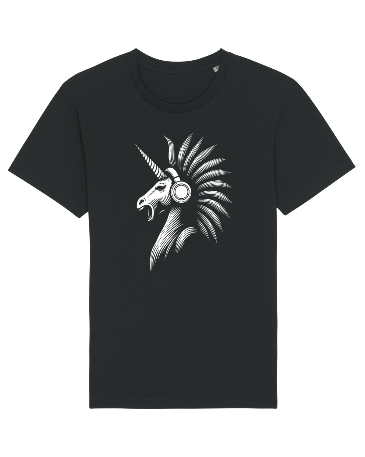 Tricou mânecă scurtă Unisex Rocker Black
