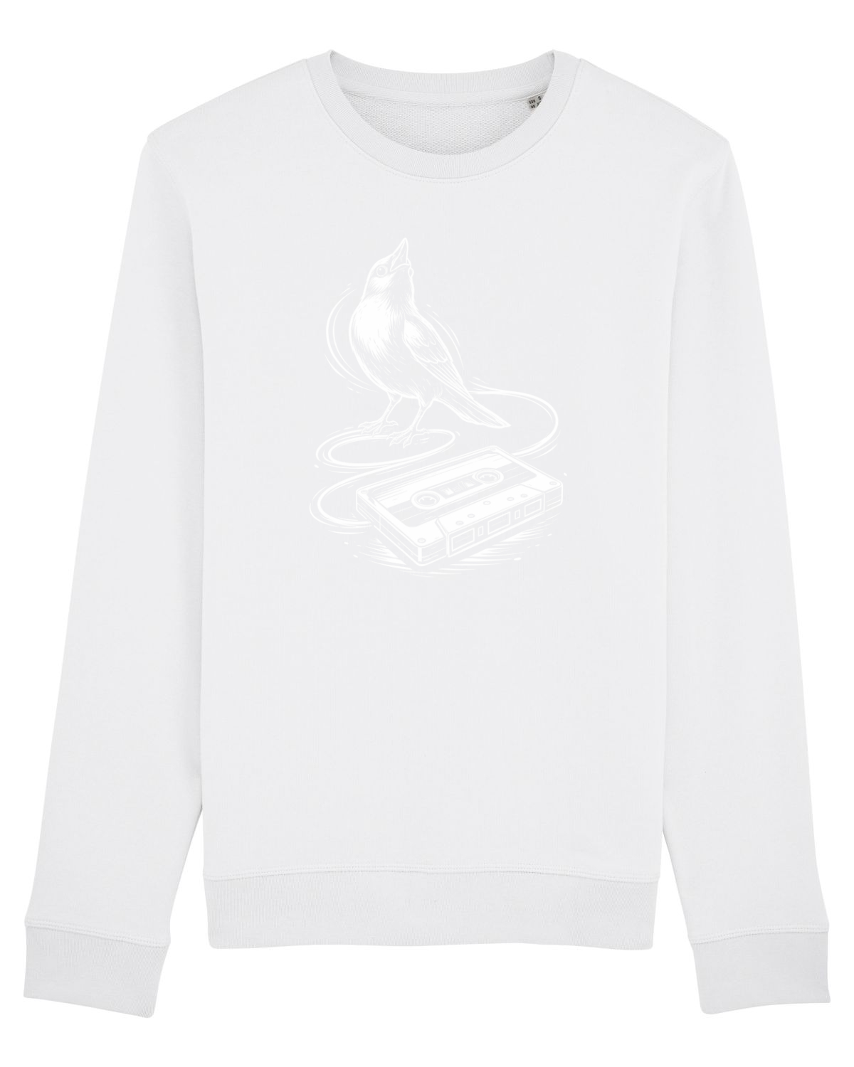 Bluză mânecă lungă Unisex Rise White