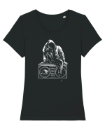 Singur pe Frecvență Tricou mânecă scurtă guler larg fitted Damă Expresser