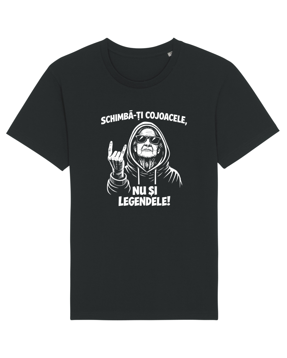 Tricou mânecă scurtă Unisex Rocker Black