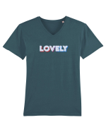 Lovely Tricou mânecă scurtă guler V Bărbat Presenter