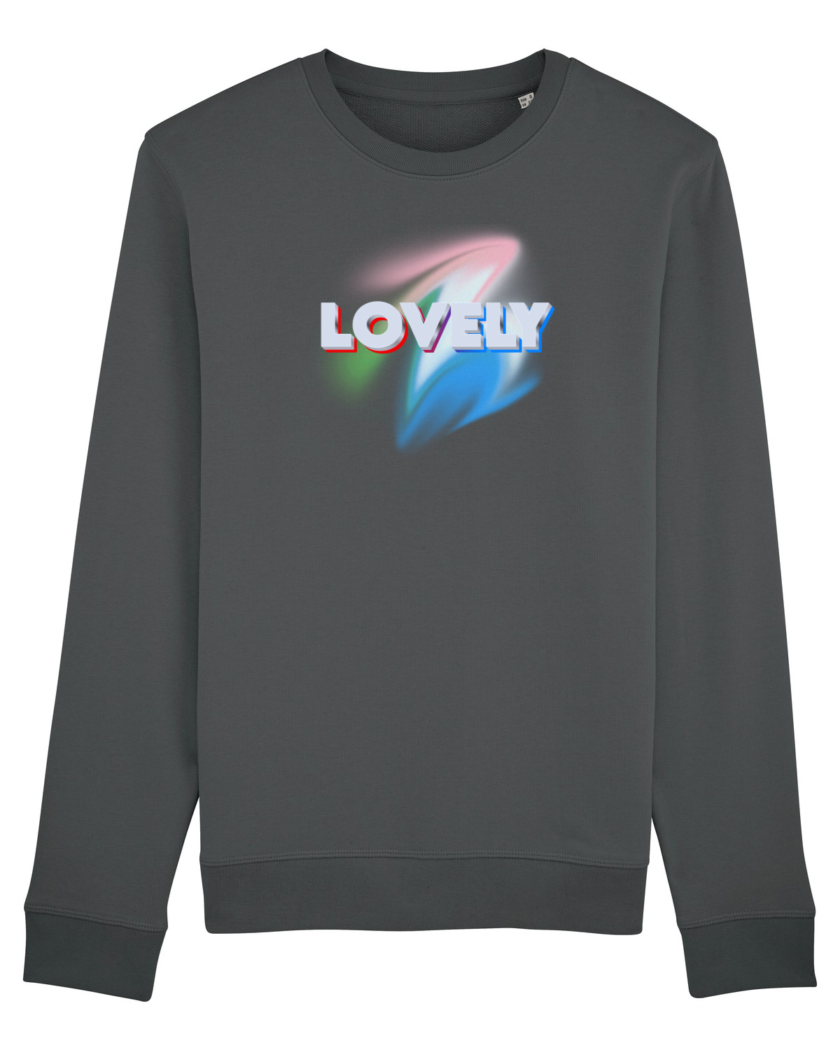 Bluză mânecă lungă Unisex Rise Anthracite