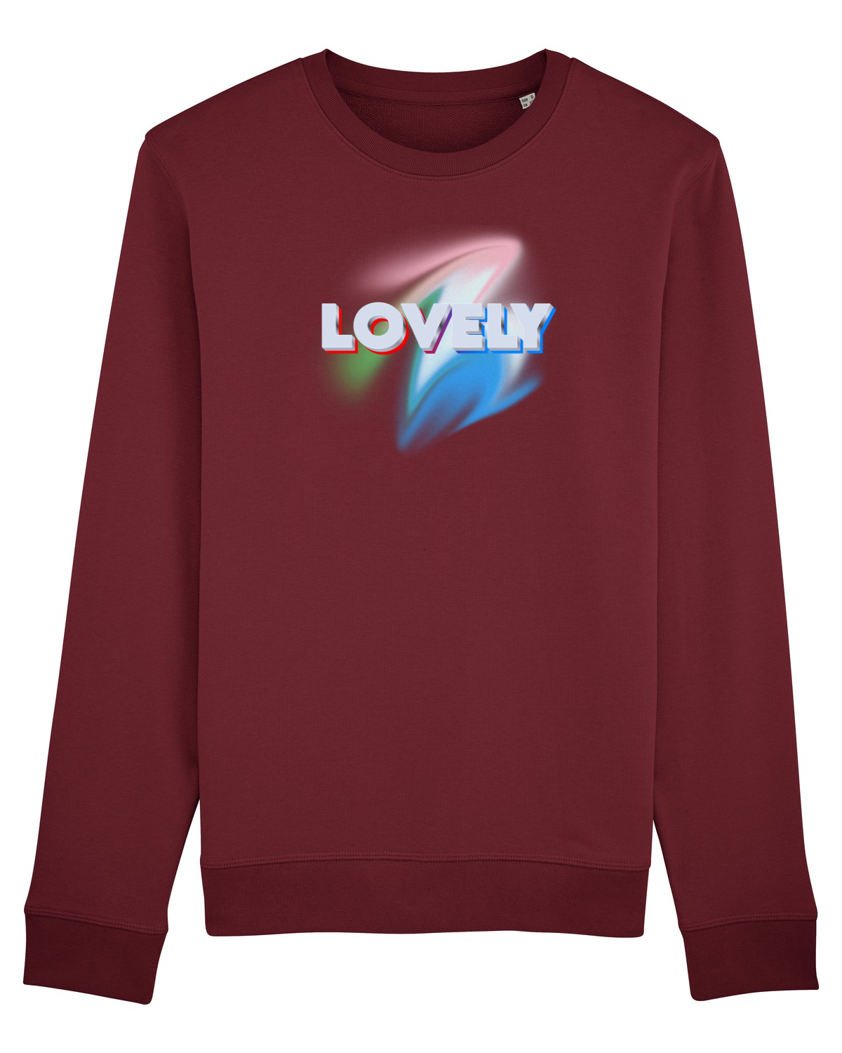 Bluză mânecă lungă Unisex Rise Burgundy