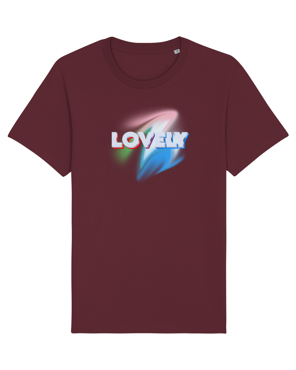 Tricou mânecă scurtă Unisex Rocker Burgundy