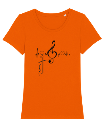 Love music  Bright Orange
