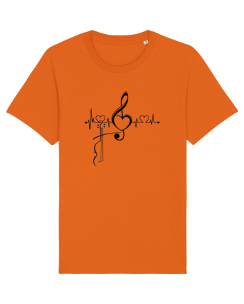 Love music  Bright Orange