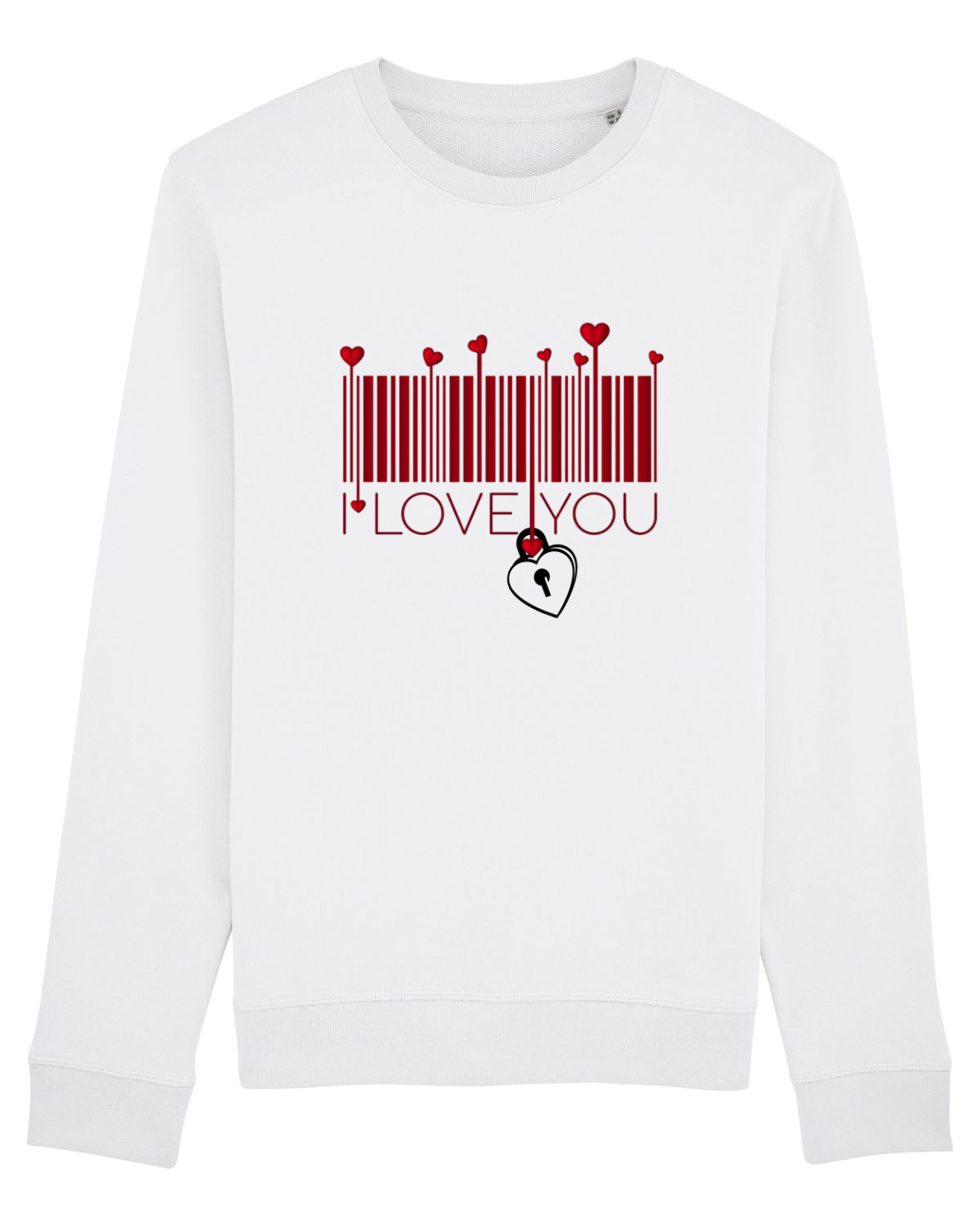 Bluză mânecă lungă Unisex Rise White
