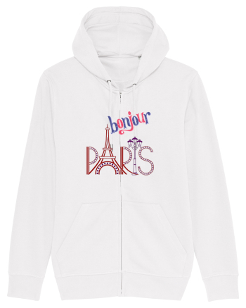 Bonjour Paris  White