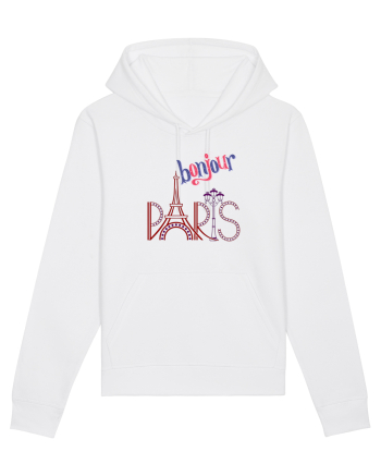 Bonjour Paris  White