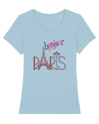 Bonjour Paris  Sky Blue