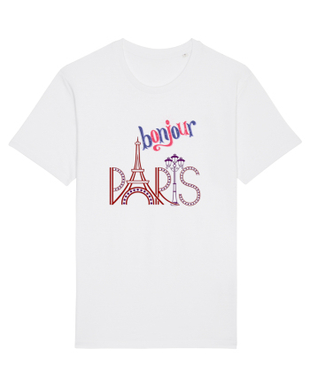 Bonjour Paris  White