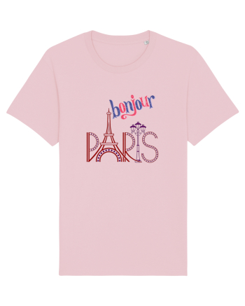 Bonjour Paris  Cotton Pink