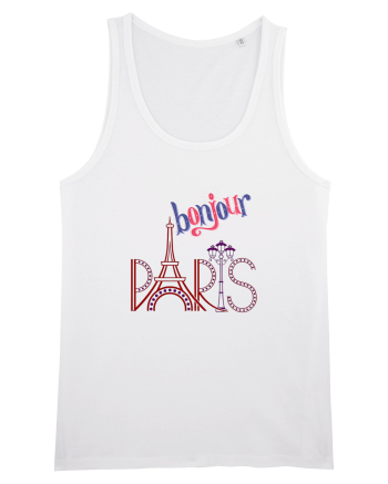 Bonjour Paris  White