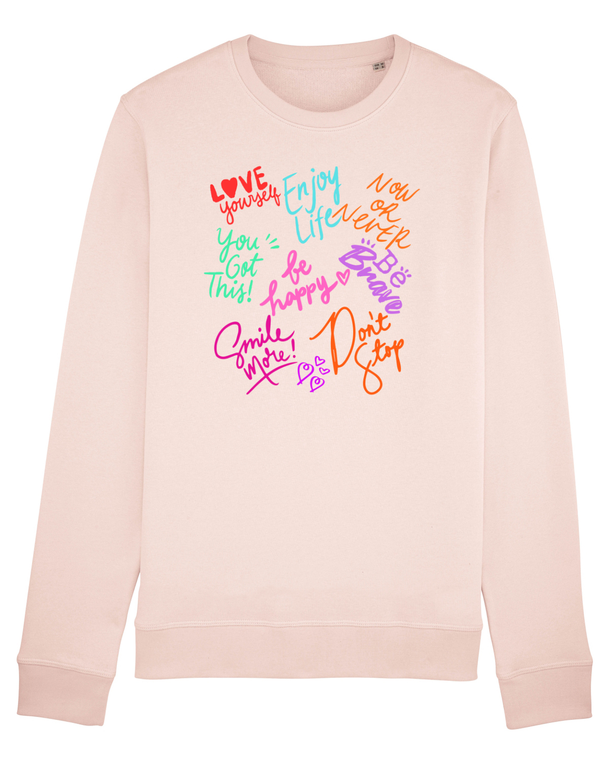 Bluză mânecă lungă Unisex Rise Candy Pink