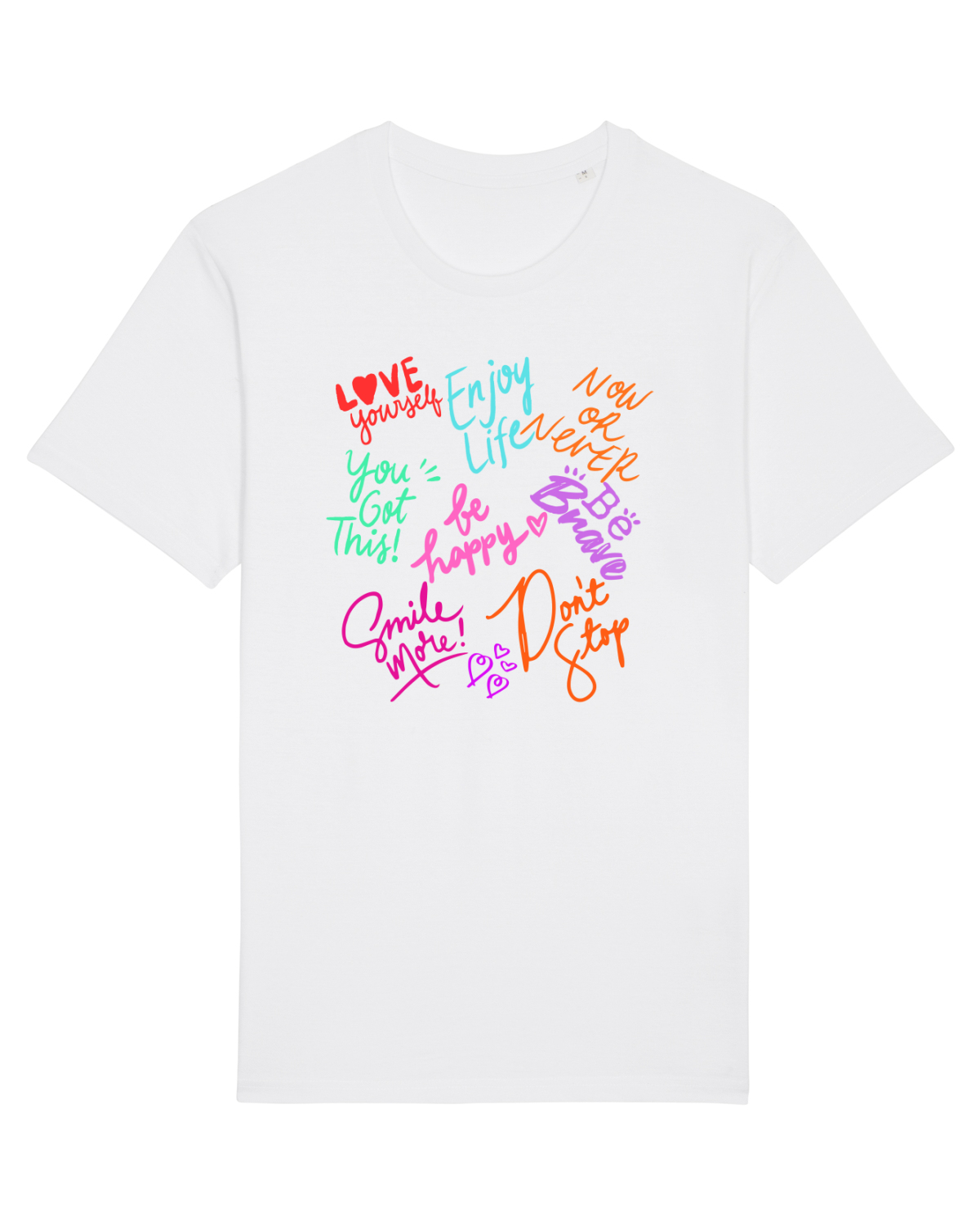 Tricou mânecă scurtă Unisex Rocker White