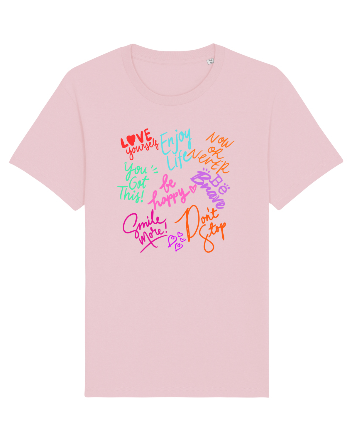 Tricou mânecă scurtă Unisex Rocker Cotton Pink