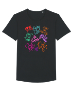 Enjoy life Tricou mânecă scurtă guler larg Bărbat Skater