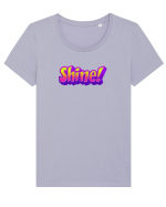 Shine! Tricou mânecă scurtă guler larg fitted Damă Expresser