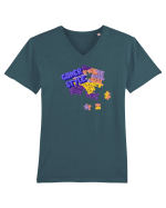 Gamer style  Tricou mânecă scurtă guler V Bărbat Presenter