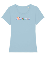 Game Tricou mânecă scurtă guler larg fitted Damă Expresser