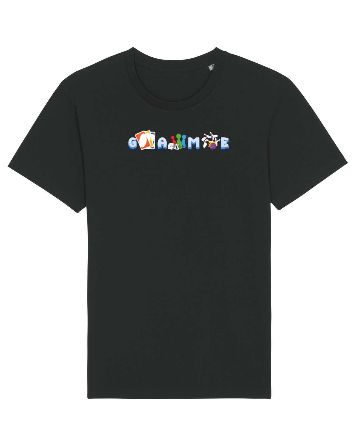 Tricou mânecă scurtă Unisex Rocker Black