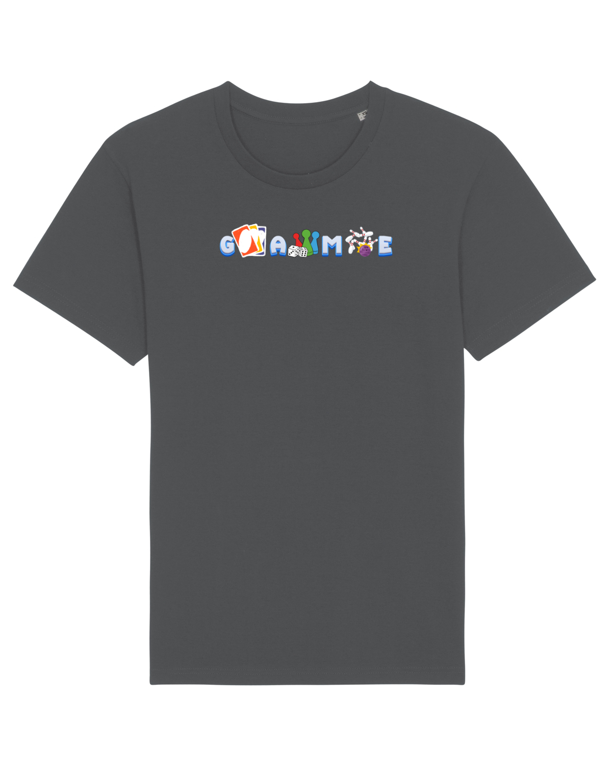 Tricou mânecă scurtă Unisex Rocker Anthracite