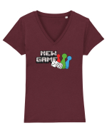 New game  Tricou mânecă scurtă guler V Damă Evoker
