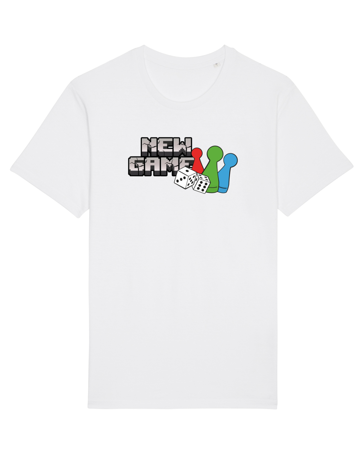 Tricou mânecă scurtă Unisex Rocker White